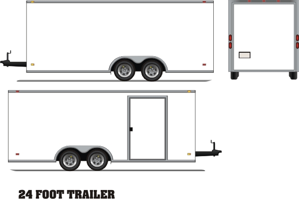 ENCLOSED 24 FT TRAILER