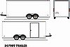 ENCLOSED 24 FT TRAILER