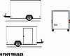 ENCLOSED 8 FT TRAILER